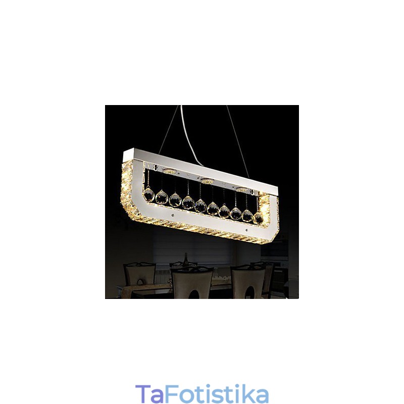 Κρυστάλλινος πολυέλαιος σταγονόμετρο από ορθογώνιο κίτρινο φως