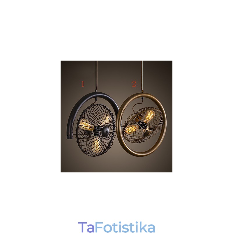 Retro Classic Μεταλλικά Φωτιστικά Ανεμιστήρων Οροφής Απλά Κρεμαστά Φωτιστικά Κρεμαστό Φωτιστικό Cafe