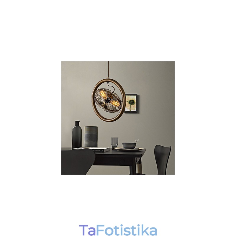 Retro Classic Μεταλλικά Φωτιστικά Ανεμιστήρων Οροφής Απλά Κρεμαστά Φωτιστικά Κρεμαστό Φωτιστικό Cafe