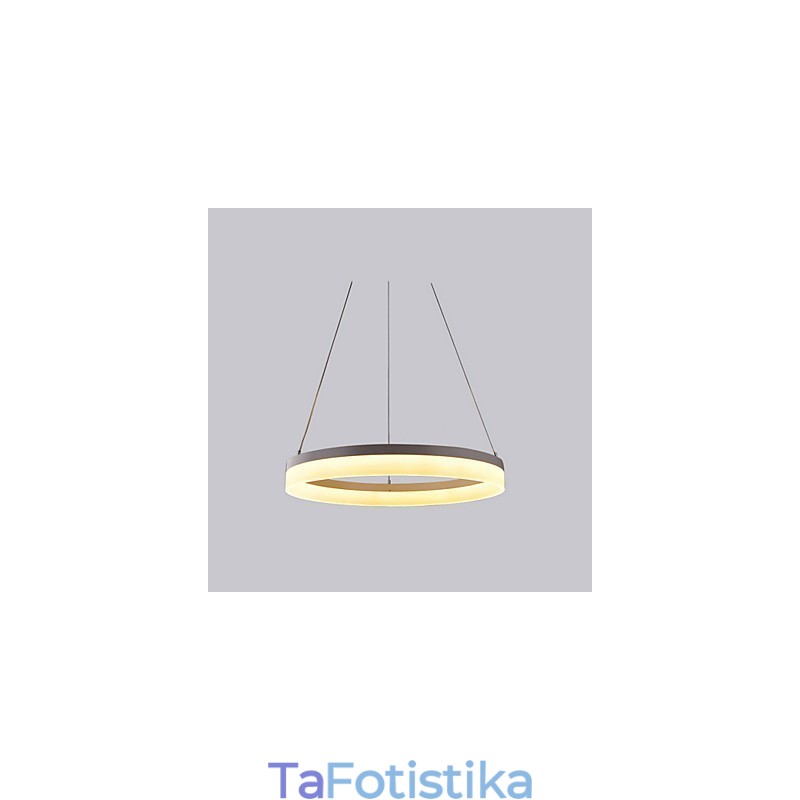 1 Δαχτυλίδι 3 Δαχτυλίδια Πολυέλαιος Art Deco 60cm Κρεμαστό Φως 36W