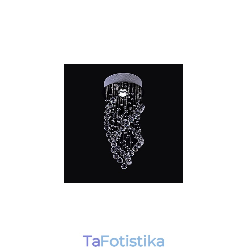 Σύγχρονη μοντέρνα βάση Crystal Chrome Crystal Flush