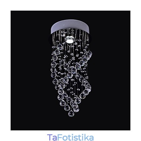 Σύγχρονη μοντέρνα βάση Crystal Chrome Crystal Flush Σύγχρονη μοντέρνα βάση Crystal Chrome Crystal Flush