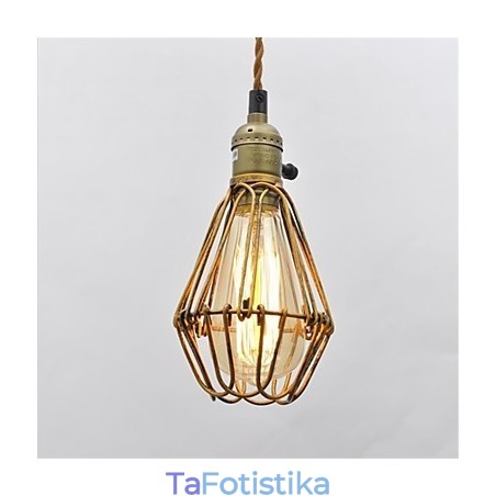 Αμερικανική country Vintage μονόκεφαλος λωτός σιδερένιος πολυέλαιος Αμερικανική country Vintage μονόκεφαλος λωτός σιδερένιος πολυέλαιος