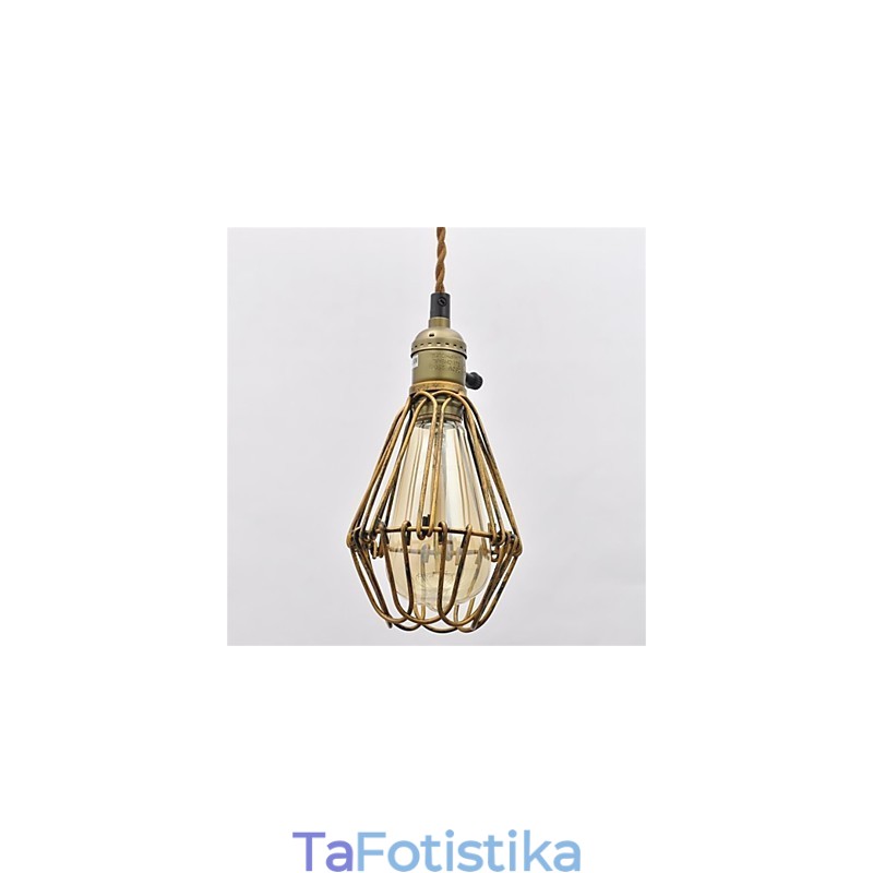 Αμερικανική country Vintage μονόκεφαλος λωτός σιδερένιος πολυέλαιος
