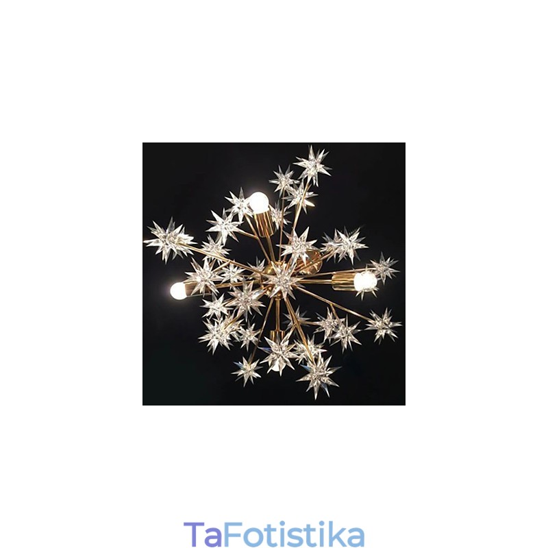 Creative Spark Wrought Iron Ball Stars Droplight Atmosphere