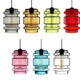 Candy Color Single Head Art Glass Chandelier Glass Shade (Λευκό γκρι κίτρινο πράσινο κόκκινο ροζ μπλε)