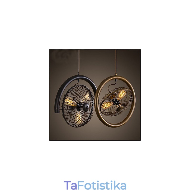 Κρεμαστό φωτιστικό Retro Industrial Wind ανεμιστήρα αμερικανικού στυλ