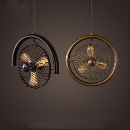 Κρεμαστό φωτιστικό Retro Industrial Wind ανεμιστήρα αμερικανικού στυλ