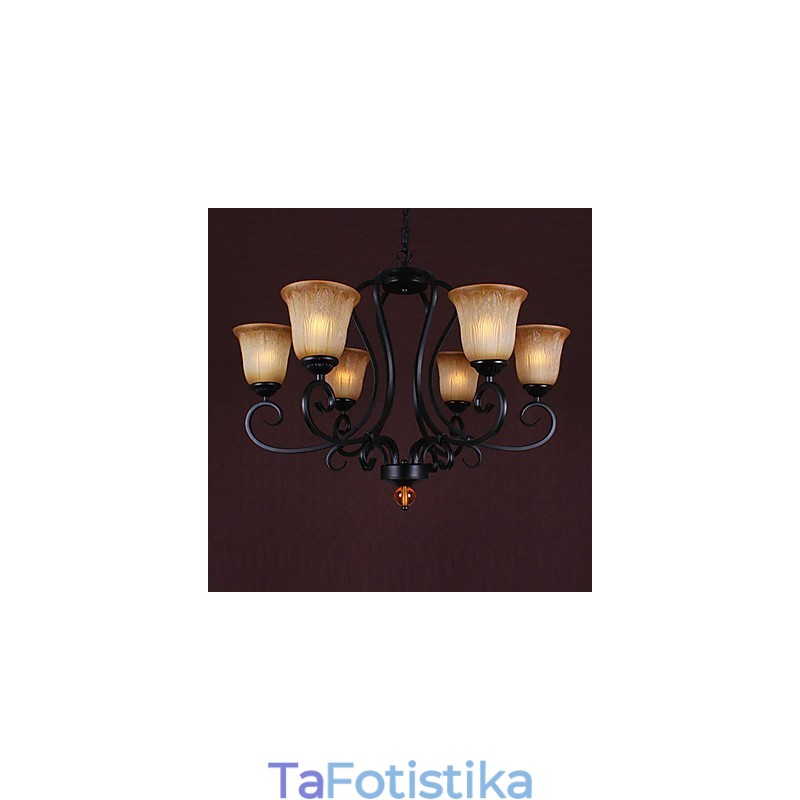 Παραδοσιακός κλασικός πολυέλαιος ζωγραφικής σε στυλ κεριού