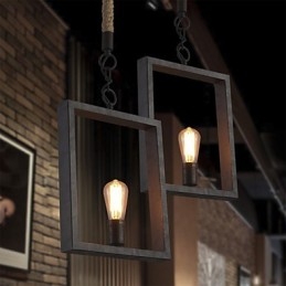 Κρεμαστό Rustic Lodge Vintage Retro Dining Shopping Store Metal