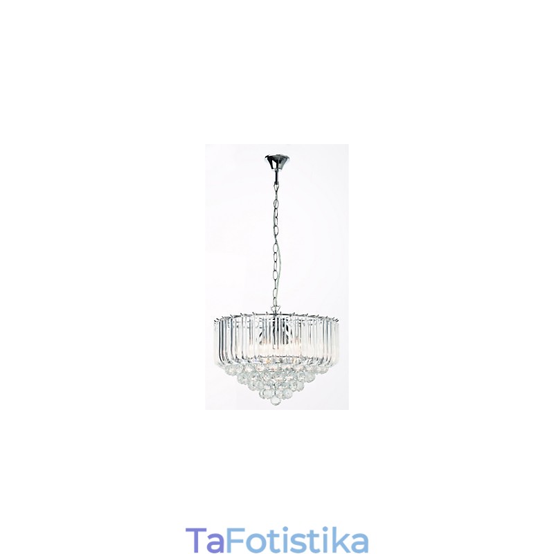 Πολυέλαιος 5 φωτάκια μοντέρνου ακρυλικού κρυστάλλου