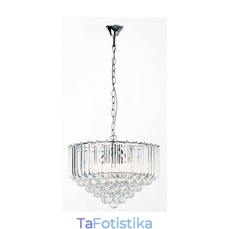 Πολυέλαιος 5 φωτάκια μοντέρνου ακρυλικού κρυστάλλου