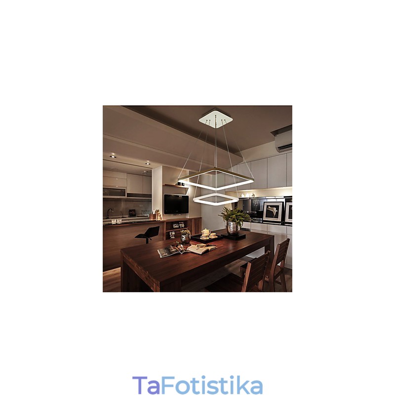 Μοντέρνο Σχέδιο 4 Κρεμαστό Φωτιστικό Δύο Δαχτυλίδια