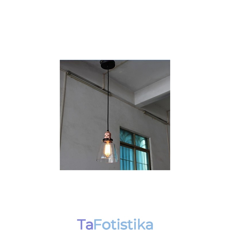 Μινιμαλιστικός Μοναδικός Ρετρό Γυάλινος Πολυέλαιος