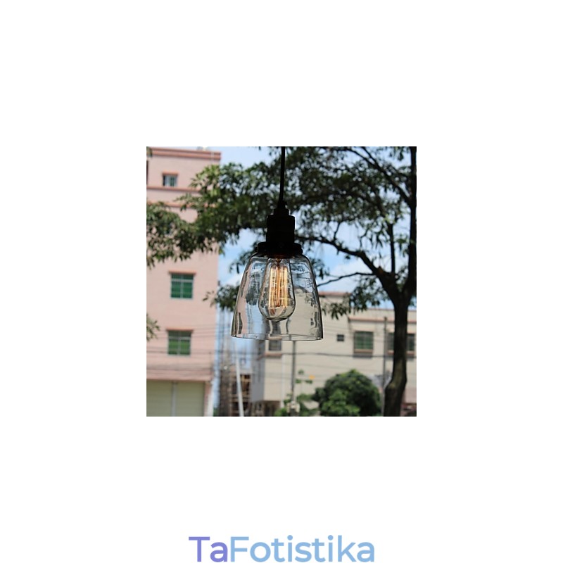 Μινιμαλιστικός Μοναδικός Ρετρό Γυάλινος Πολυέλαιος