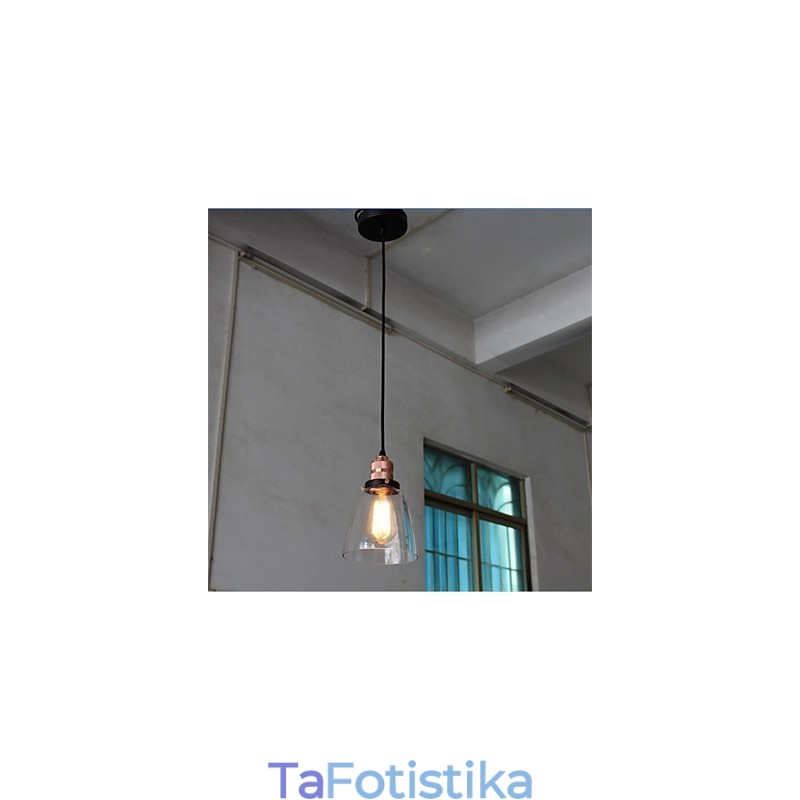 Μινιμαλιστικός Μοναδικός Ρετρό Γυάλινος Πολυέλαιος