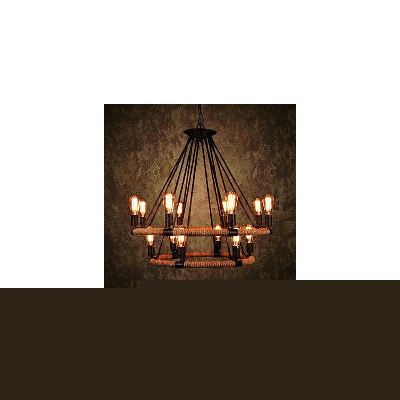 Παραδοσιακό Classic Rustic Lodge Vintage Retro Country Painting Μεταλλικό κρεμαστό φως