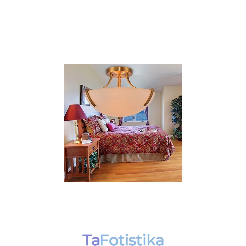 Μεταλλικό κρεμαστό φως ζωγραφικής Rustic Lodge Vintage Mini Style