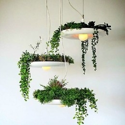 Αλουμίνιο Droplight Nordic Creative Contracted Sky Garden Lamps and Lanterns Light No Soil Plant