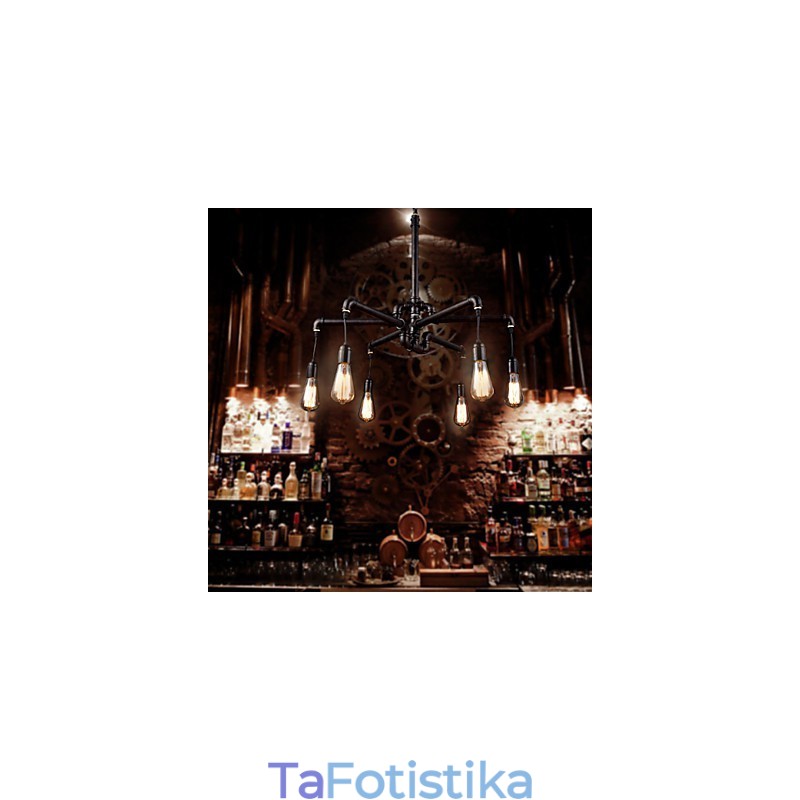 Ρετρό Μεταλλικό Φωτιστικό Οροφής Cafe