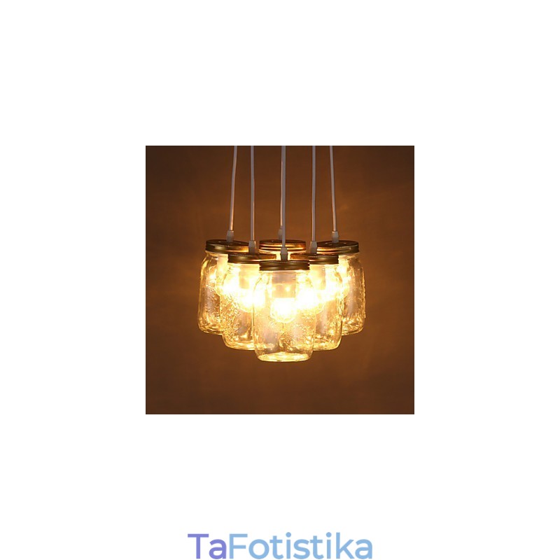 Creative Wishing Bottle Γυάλινο Γλυκό Παιδικό Φωτιστικό Τριών Droplight