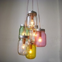 Creative Wishing Bottle Γυάλινο Γλυκό Παιδικό Φωτιστικό Τριών Droplight