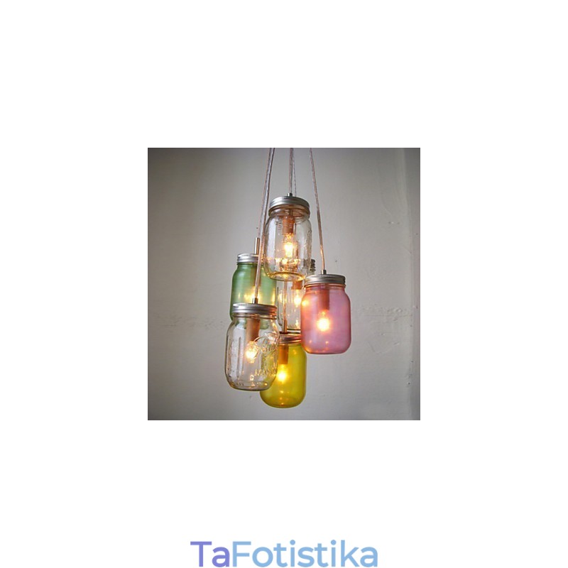Creative Wishing Bottle Γυάλινο Γλυκό Παιδικό Φωτιστικό Τριών Droplight