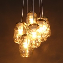 Creative Wishing Bottle Γυάλινο Γλυκό Παιδικό Φωτιστικό Τριών Droplight