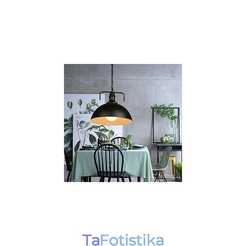 Σκανδιναβική Αμερικάνικη βιομηχανική ημικύκλια μόδας από σφυρήλατο σίδερο Μονό φως σταγονόμετρου