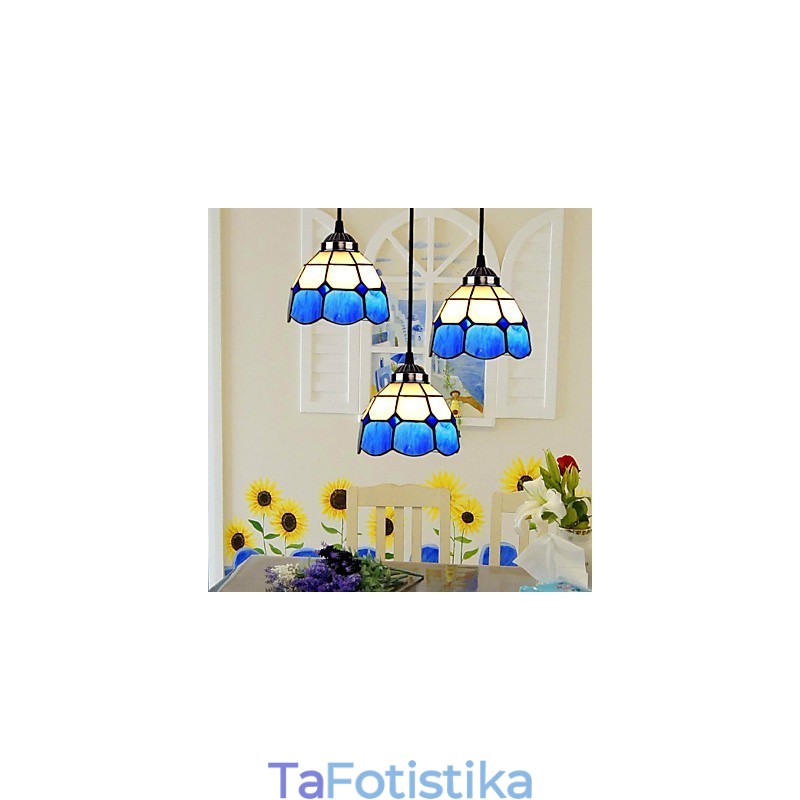 European Contracted Droplight Glass Lampshade Lampshade Lamps and Lanterns of the Mediterranean