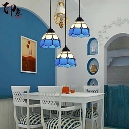 European Contracted Droplight Glass Lampshade Lampshade Lamps and Lanterns of the Mediterranean