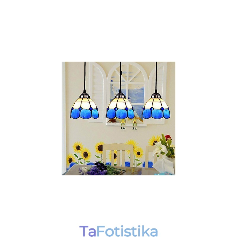 European Contracted Droplight Glass Lampshade Lampshade Lamps and Lanterns of the Mediterranean