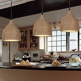 Country Lofts που αποκαθιστούν τους αρχαίους τρόπους σχοινί κάνναβης Μικρή λάμπα σταγονόμετρου με μία κεφαλή