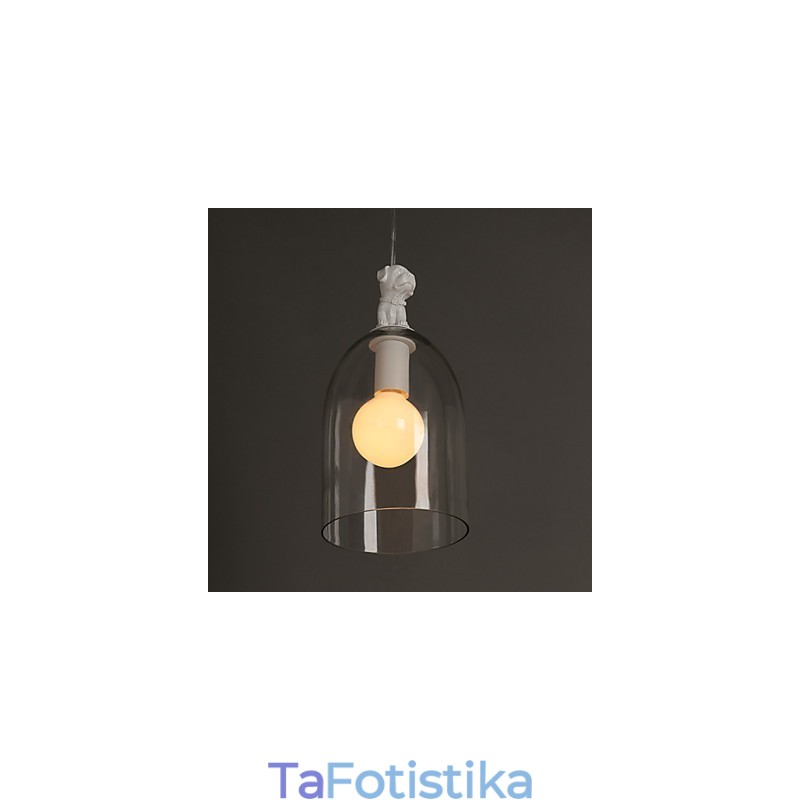The Cartoon Dog Droplight Taipei Rural Glass Indiduality Creative Small Droplight Lamp