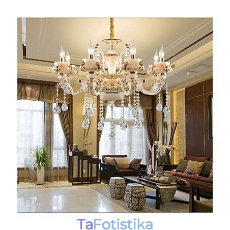Απλή ευρωπαϊκή λάμπα πολυτελείας τύπου Gold Jade από κράμα ψευδάργυρου Απλή ευρωπαϊκή λάμπα πολυτελείας τύπου Gold Jade από κράμα ψευδάργυρου