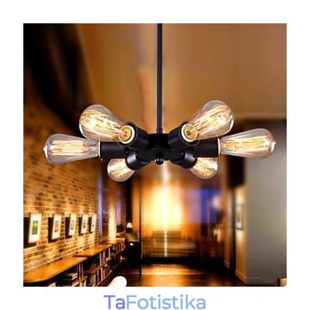 American Country Industrial Wind Six Head Ferris Wheel Droplight American Country Industrial Wind Six Head Ferris Wheel Droplight