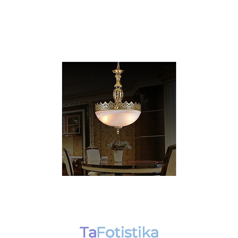 Παραδοσιακό Κλασικό Vintage Ρετρό Μπρονζέ Μεταλλικό Κρεμαστό Φωτιστικό