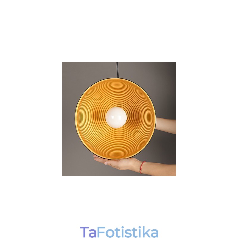 Δημιουργική λάμπα Στρογγυλή Καμινάδα Droplight Σφυρήλατο Σίδηρο Γεύματα Γευμάτων Πολυέλαιος ασπρόμαυρος