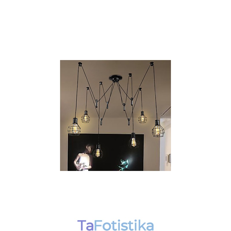 Μεταλλικό κρεμαστό φως 6 Lights Country Designers