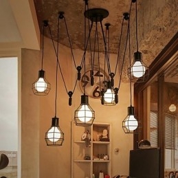 Μεταλλικό κρεμαστό φως 6 Lights Country Designers