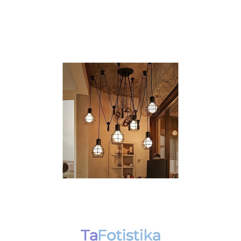 Μεταλλικό κρεμαστό φως 6 Lights Country Designers