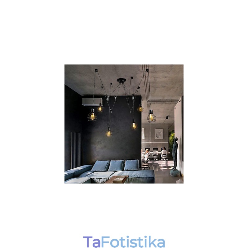 Μεταλλικό κρεμαστό φως 6 Lights Country Designers