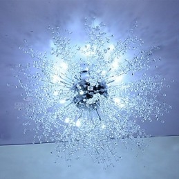 Κρεμαστό Φωτιστικό G4 Mited Crystal Light Dia από ανοξείδωτο ατσάλι 90CM