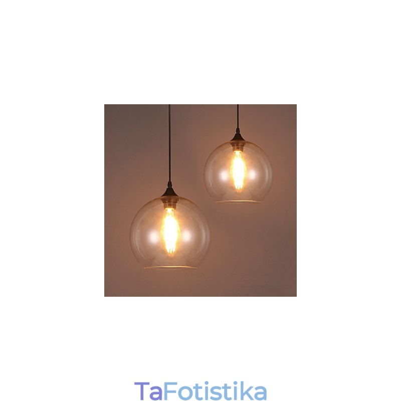 American Creative Nordic Contracted Rural Glass Ball Single Head Droplight Lanp