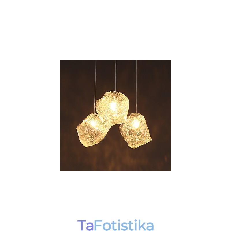 Contemporary And Contracted Art Glass Irregular Meals Chandelier Ice Crystal Chandelier