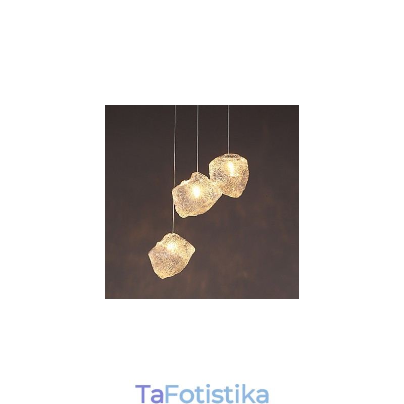 Contemporary And Contracted Art Glass Irregular Meals Chandelier Ice Crystal Chandelier