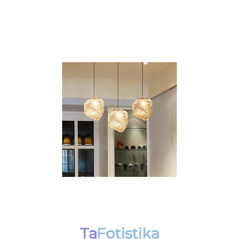 Contemporary And Contracted Art Glass Irregular Meals Chandelier Ice Crystal Chandelier