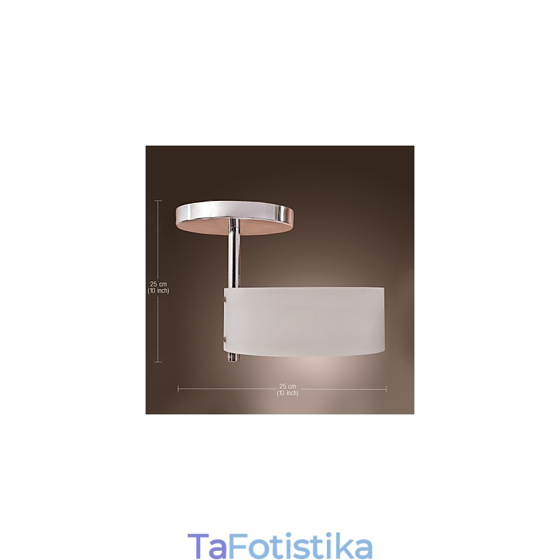 Μοντέρνο, μοντέρνο μίνι στιλ Chrome Metal Πολυέλαιος Flush Mount Garage