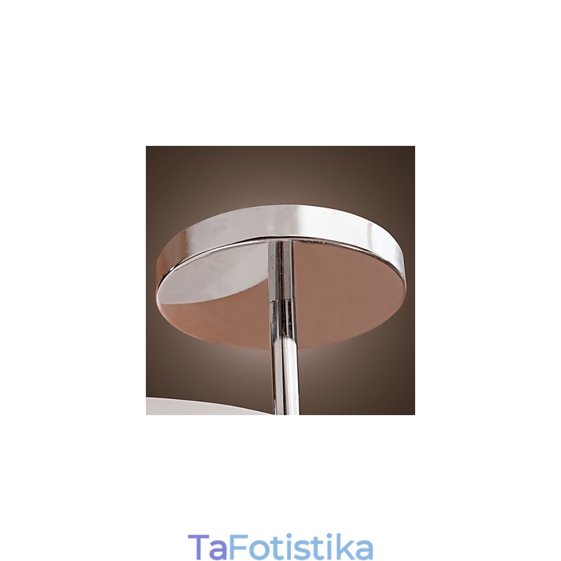 Μοντέρνο, μοντέρνο μίνι στιλ Chrome Metal Πολυέλαιος Flush Mount Garage
