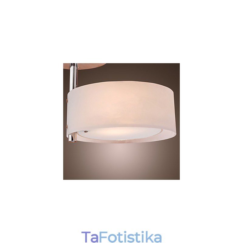 Μοντέρνο, μοντέρνο μίνι στιλ Chrome Metal Πολυέλαιος Flush Mount Garage